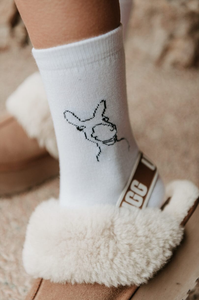 Donkey Love Socks White 102