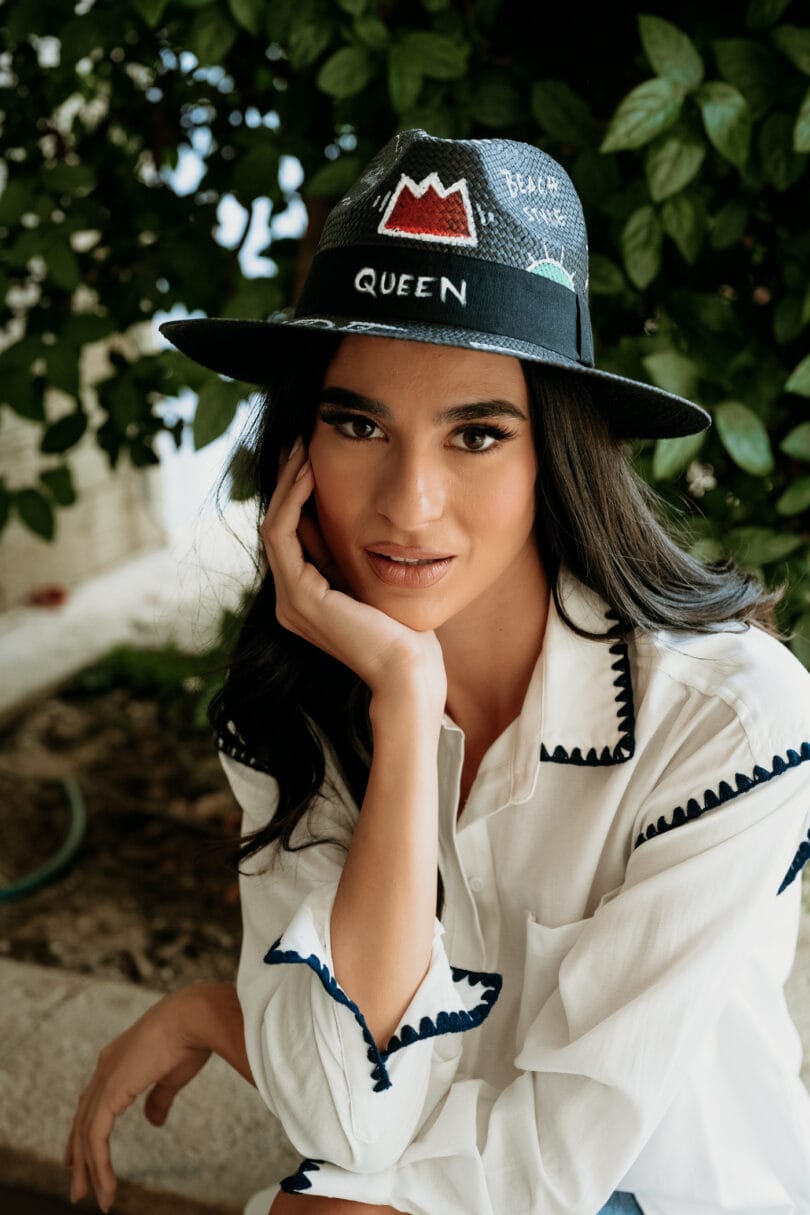 8003 HANDPAINTED ‘PEACE’ HAT – Image 4