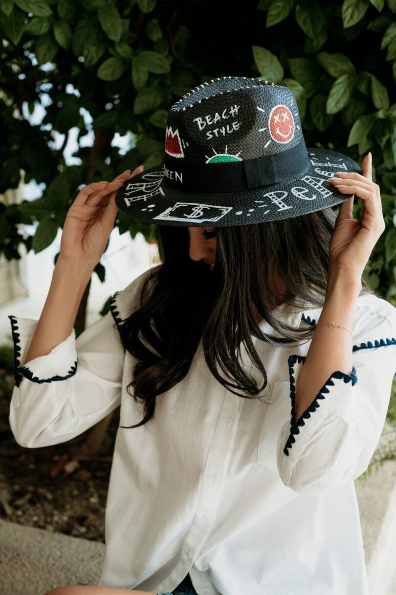 8003 HANDPAINTED ‘PEACE’ HAT – Image 3