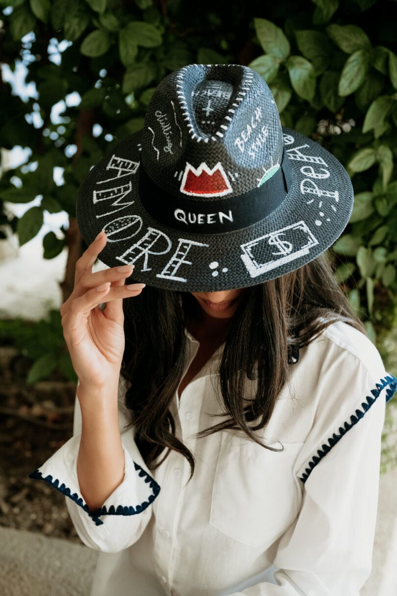 8003 HANDPAINTED ‘PEACE’ HAT – Image 2