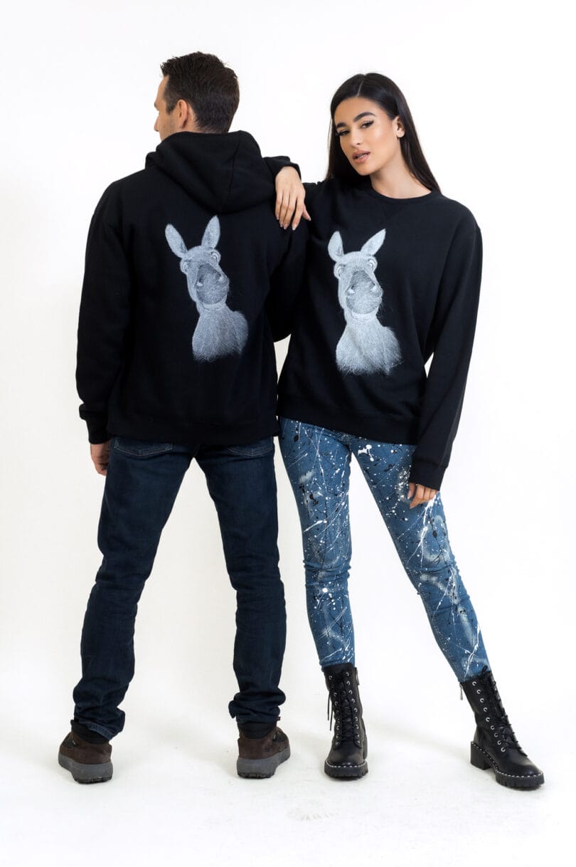 Black DONKEY Zip Up Hoodie 3233 Men – Image 4