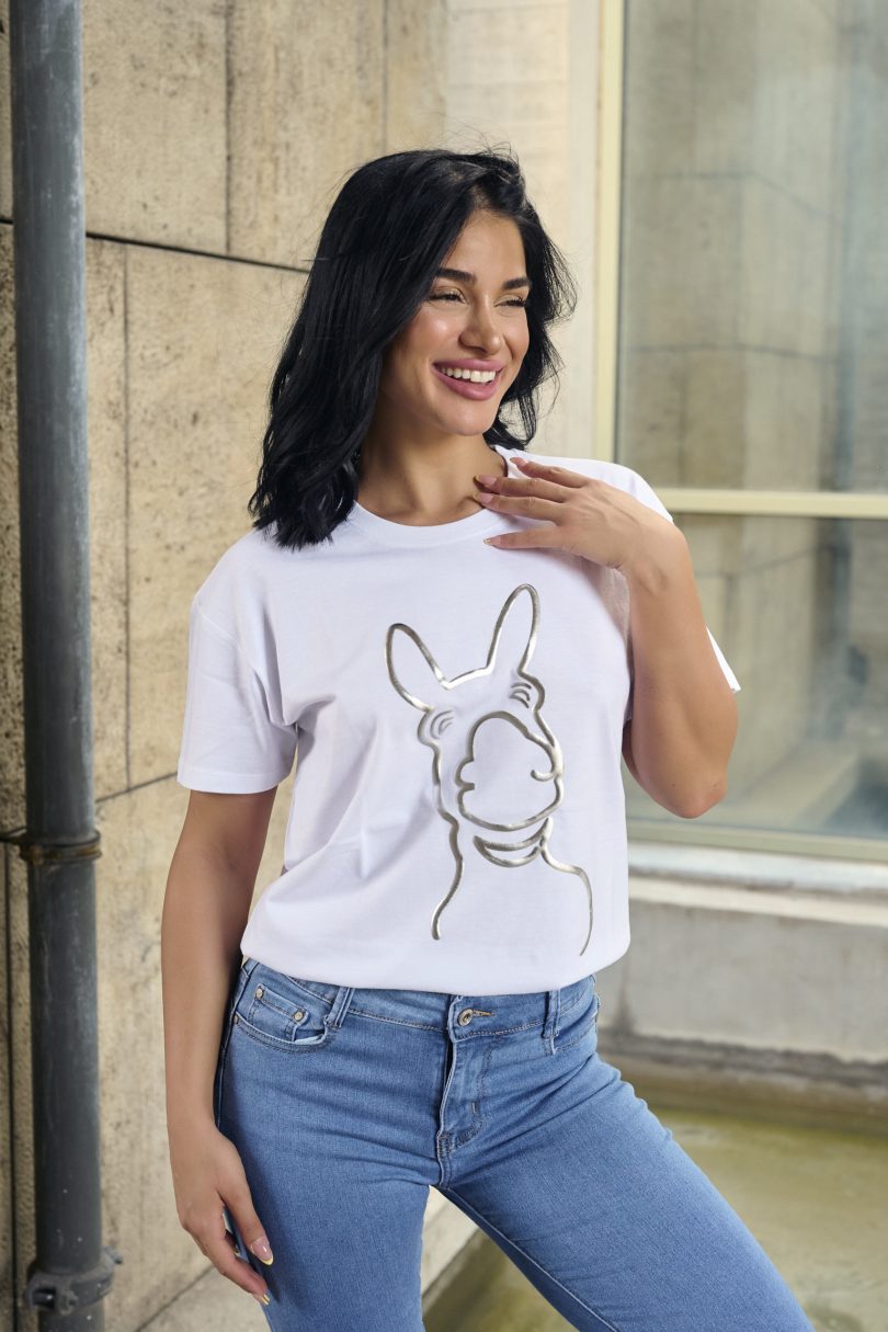 Donkey Love Silver 3D White T-Shirt 1708A – Image 11